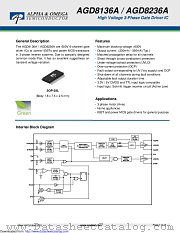 AGD8136A datasheet pdf Alpha & Omega Semiconductor