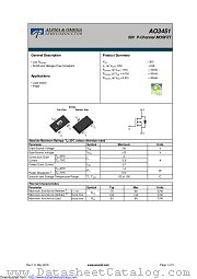 AO3451 datasheet pdf Alpha & Omega Semiconductor