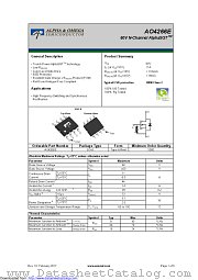 AO4266E datasheet pdf Alpha & Omega Semiconductor