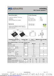 AO4290A datasheet pdf Alpha & Omega Semiconductor
