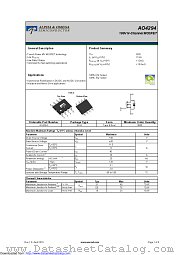 AO4294 datasheet pdf Alpha & Omega Semiconductor