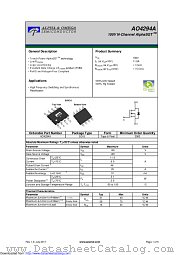 AO4294A datasheet pdf Alpha & Omega Semiconductor