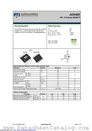 AO4405 datasheet pdf Alpha & Omega Semiconductor