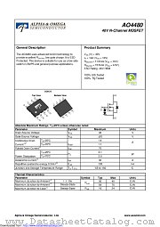 AO4480 datasheet pdf Alpha & Omega Semiconductor