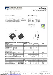 AO4484 datasheet pdf Alpha & Omega Semiconductor