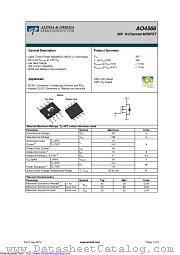 AO4566 datasheet pdf Alpha & Omega Semiconductor
