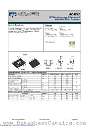 AO4612 datasheet pdf Alpha & Omega Semiconductor
