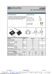 AO4800 datasheet pdf Alpha & Omega Semiconductor