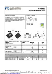 AO4842 datasheet pdf Alpha & Omega Semiconductor