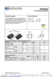 AO6402A datasheet pdf Alpha & Omega Semiconductor