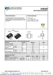AO6420 datasheet pdf Alpha & Omega Semiconductor
