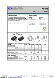 AO6608 datasheet pdf Alpha & Omega Semiconductor