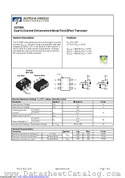 AO7800 datasheet pdf Alpha & Omega Semiconductor