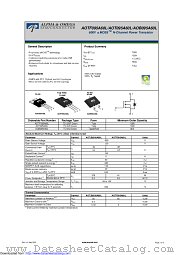 AOB095A60L datasheet pdf Alpha & Omega Semiconductor