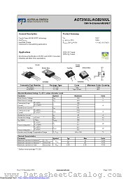 AOB2502L datasheet pdf Alpha & Omega Semiconductor