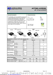 AOB260L datasheet pdf Alpha & Omega Semiconductor
