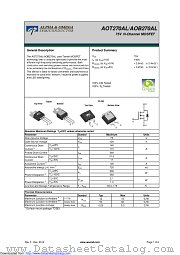 AOB270AL datasheet pdf Alpha & Omega Semiconductor