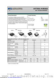 AOB282L datasheet pdf Alpha & Omega Semiconductor