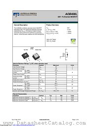 AOB409L datasheet pdf Alpha & Omega Semiconductor