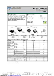 AOB410L datasheet pdf Alpha & Omega Semiconductor