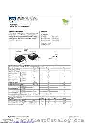 AOB4184 datasheet pdf Alpha & Omega Semiconductor
