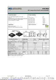AOC2804 datasheet pdf Alpha & Omega Semiconductor