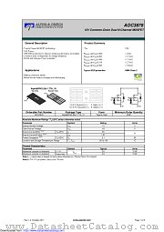 AOC3878 datasheet pdf Alpha & Omega Semiconductor