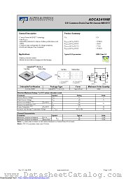 AOCA24106E datasheet pdf Alpha & Omega Semiconductor