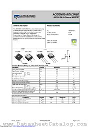 AOD3N60 datasheet pdf Alpha & Omega Semiconductor
