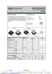 AOD4126 datasheet pdf Alpha & Omega Semiconductor