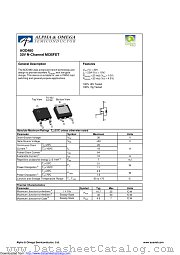 AOD480 datasheet pdf Alpha & Omega Semiconductor