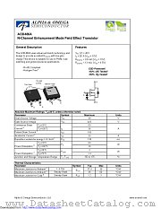 AOD486A datasheet pdf Alpha & Omega Semiconductor