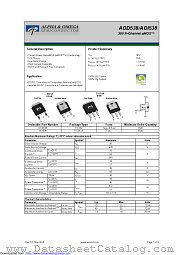 AOD538 datasheet pdf Alpha & Omega Semiconductor
