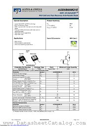 AOD5B65MQ1E datasheet pdf Alpha & Omega Semiconductor