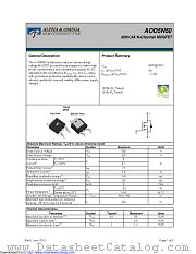 AOD5N50 datasheet pdf Alpha & Omega Semiconductor