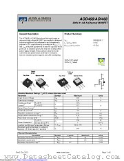 AOI468 datasheet pdf Alpha & Omega Semiconductor