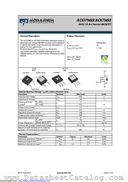 AOI7N60 datasheet pdf Alpha & Omega Semiconductor