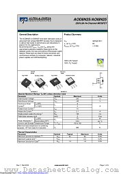 AOI8N25 datasheet pdf Alpha & Omega Semiconductor