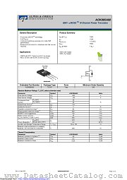 AOK095A60 datasheet pdf Alpha & Omega Semiconductor