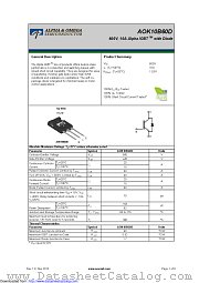 AOK10B60D datasheet pdf Alpha & Omega Semiconductor