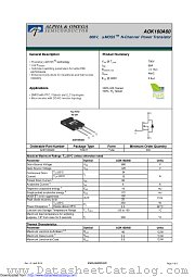 AOK160A60 datasheet pdf Alpha & Omega Semiconductor
