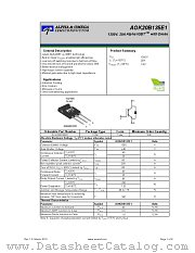 AOK20B135E1 datasheet pdf Alpha & Omega Semiconductor