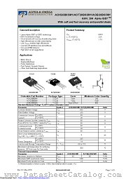 AOK20B65M1 datasheet pdf Alpha & Omega Semiconductor