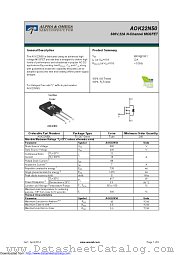 AOK22N50 datasheet pdf Alpha & Omega Semiconductor