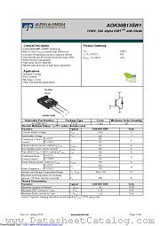 AOK30B135W1 datasheet pdf Alpha & Omega Semiconductor