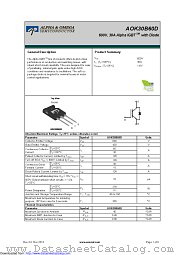 AOK30B60D datasheet pdf Alpha & Omega Semiconductor