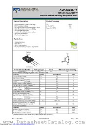 AOK40B65H1 datasheet pdf Alpha & Omega Semiconductor