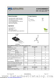 AOKS30B60D1 datasheet pdf Alpha & Omega Semiconductor