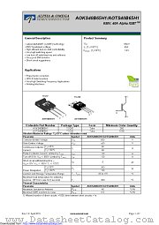 AOKS40B65H1 datasheet pdf Alpha & Omega Semiconductor