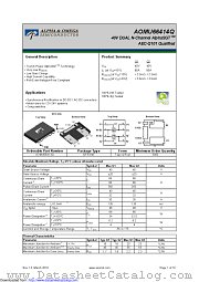 AOMU66414Q datasheet pdf Alpha & Omega Semiconductor